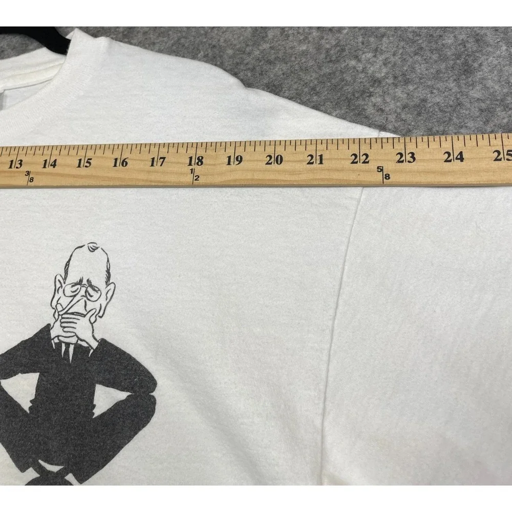Vintage George Bush Political T-Shirt White XL AIDS Policy Gay 90s